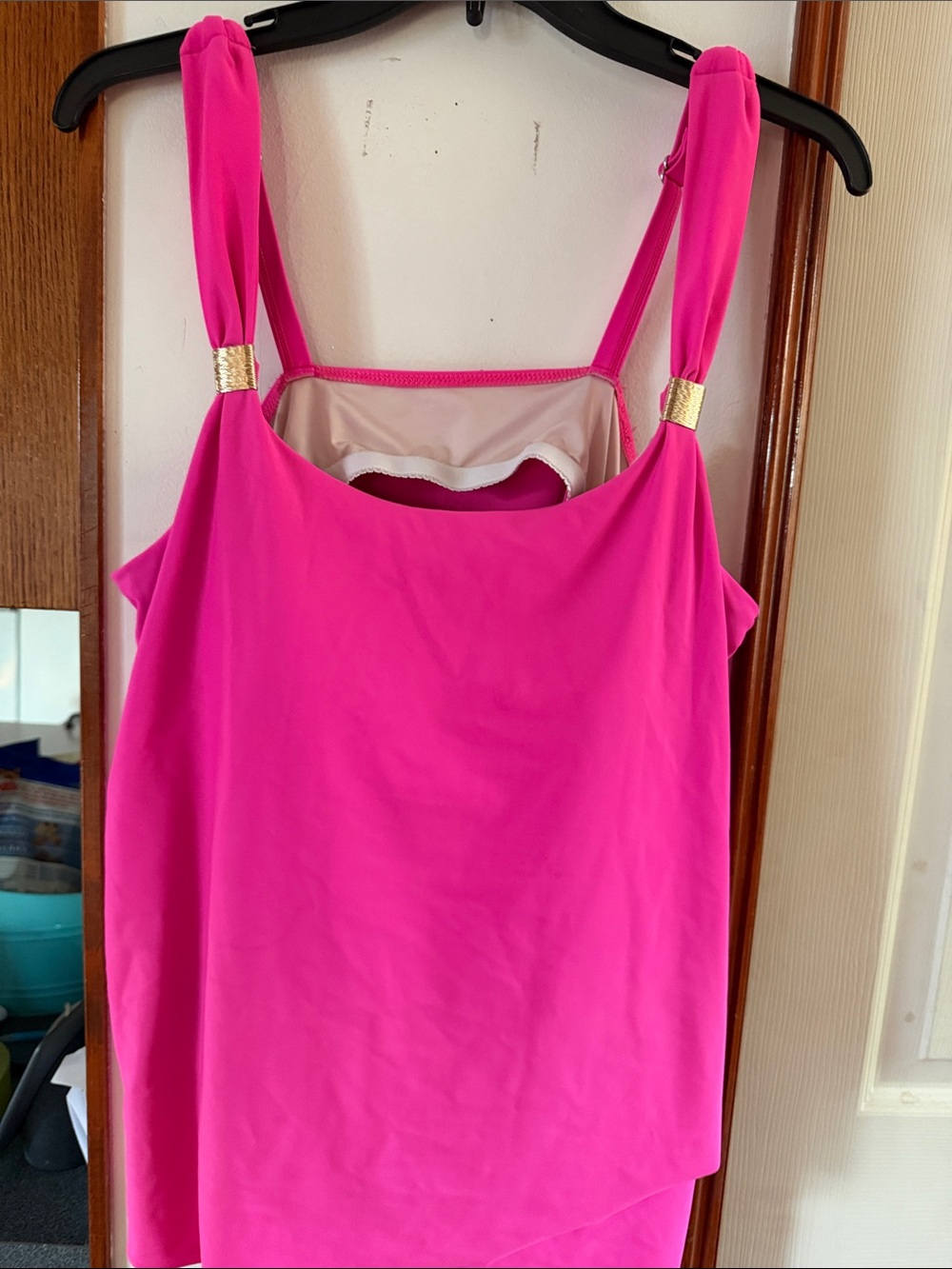 Women’s Hot Pink 2 piece bathing suit bottoms L and top L